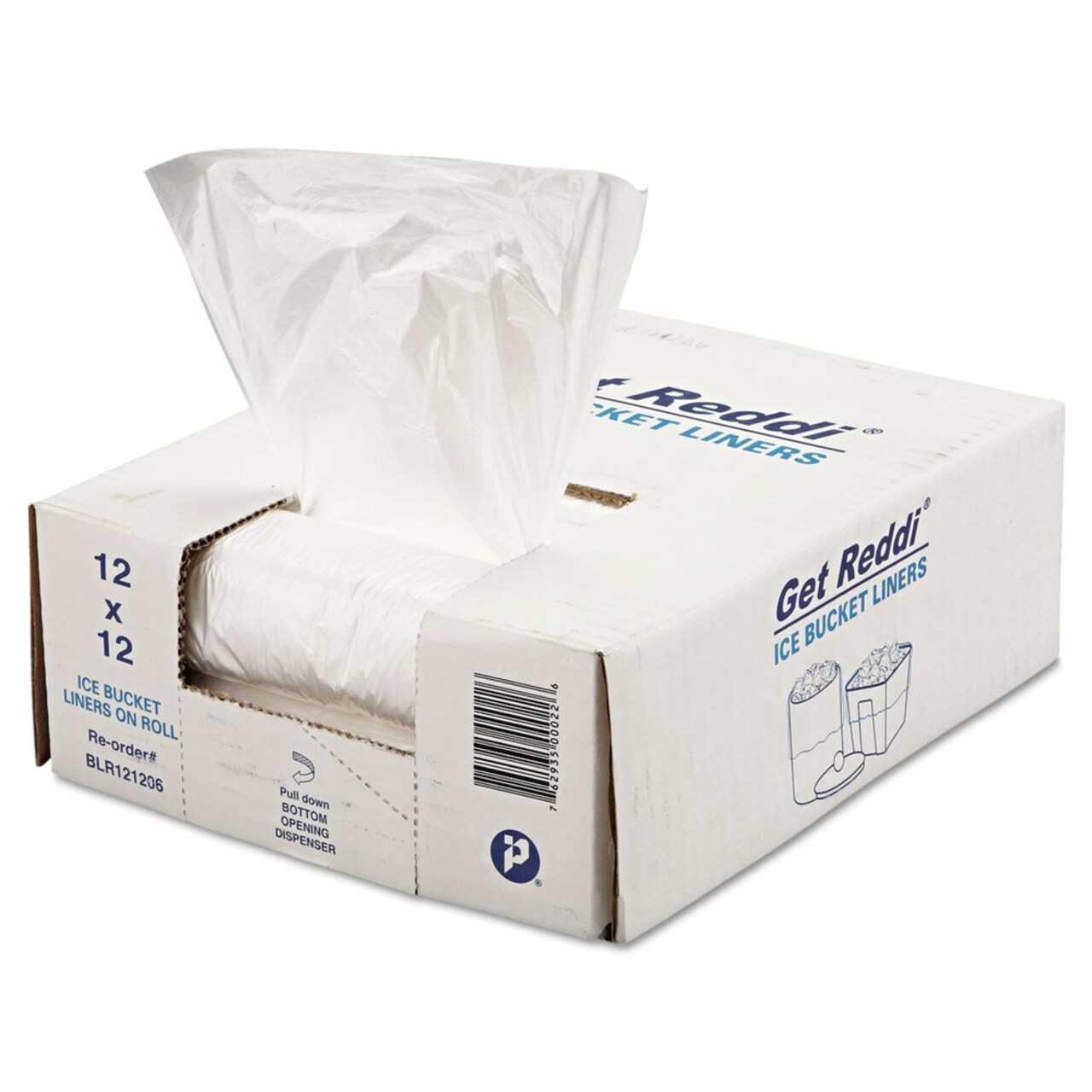 Inteplast Group 3-Quart 0.24 mil. 12 in. x 12 in. Ice Bucket Liner Bags - Clear (1000/Carton)